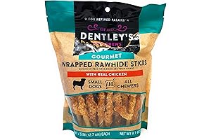 Dentley's Gourmet Wrapped Chicken Rawhide Sticks 40 Count