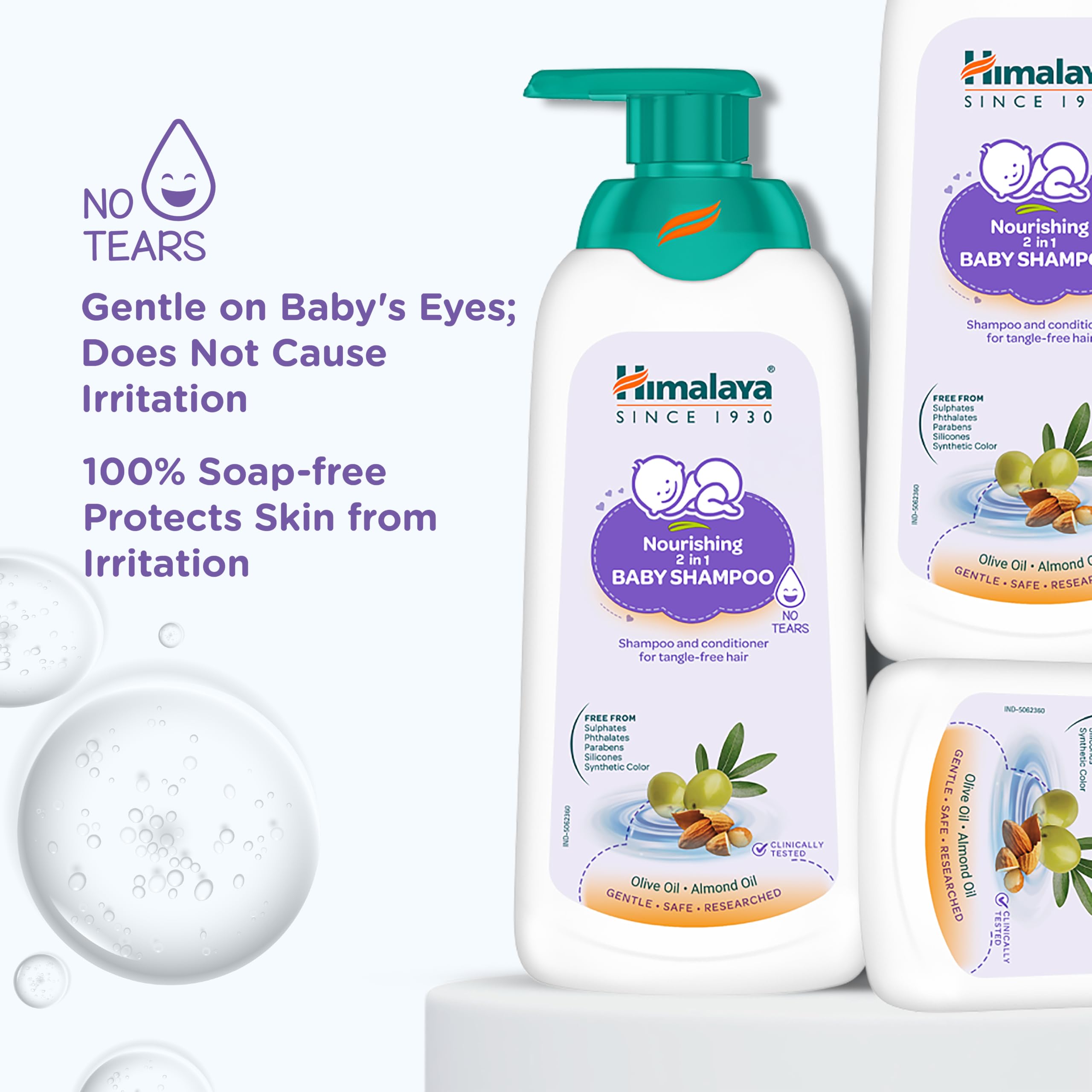 Himalaya 2-in-1 Nourishing Baby Shampoo+Conditioner (400ml) 4