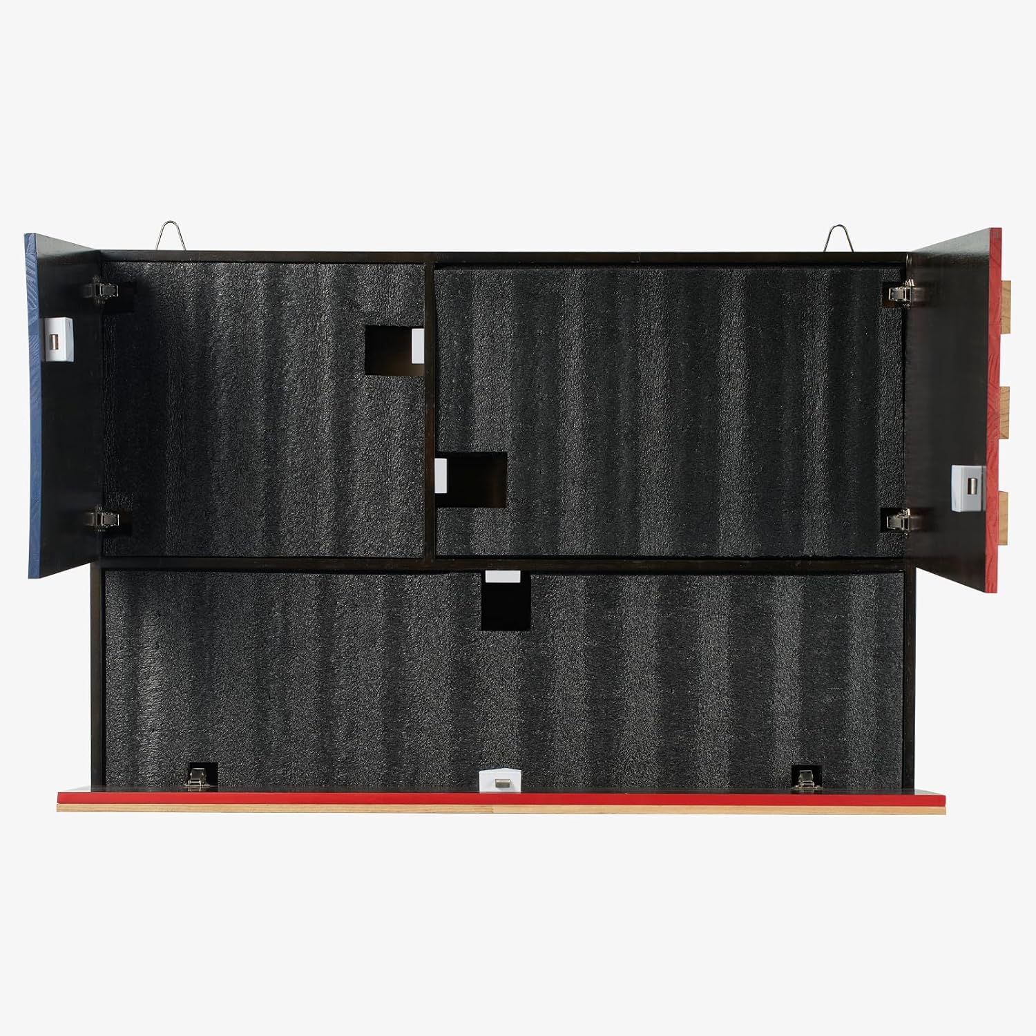 GUTE Tactical Rustic Hidden American Flag Gun with Trap Door, Wall Storage | 35" x 22.5" | Firearm, Magazine and Knives Storage Easy Installation | Secure & Safe Compartment | RFID Wall Rack