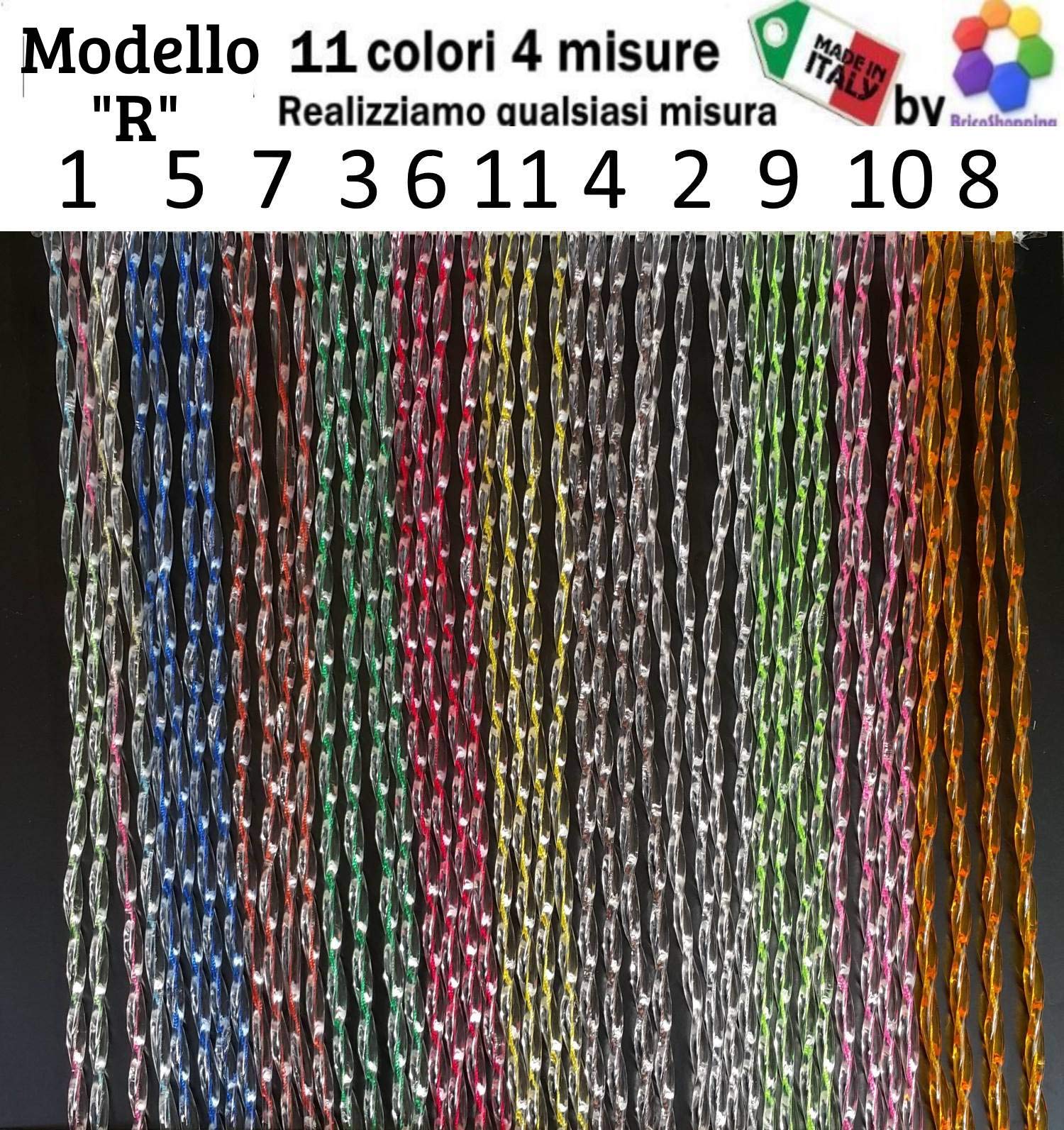 Tenda/Moschiera PVC U2013Modello Venezia - Asta In Alluminio - Made In