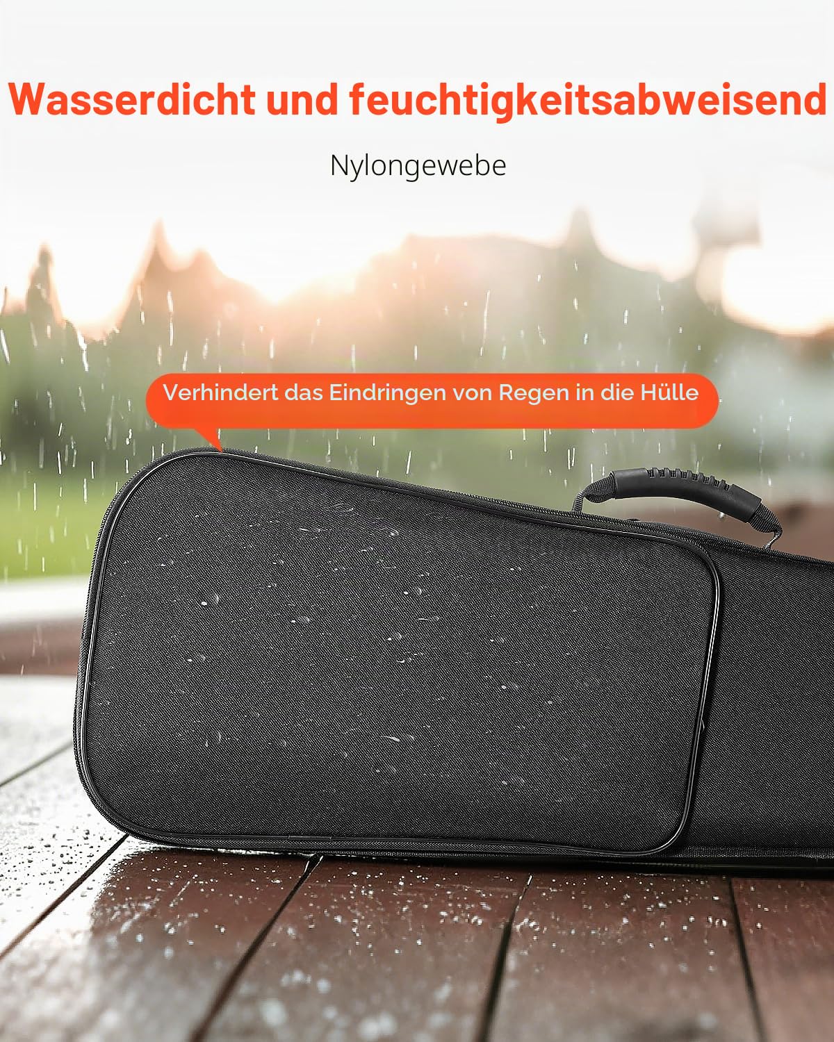 VEVOR 4/4 Violinenkoffer in voller Größe, wasserdichtes Nylon, Geigenkoffer, Geigenkasten mit Weichfutter, zwei Schultergurten, kratzfest, professionelle dreieckige Form, für Violine, schwarz