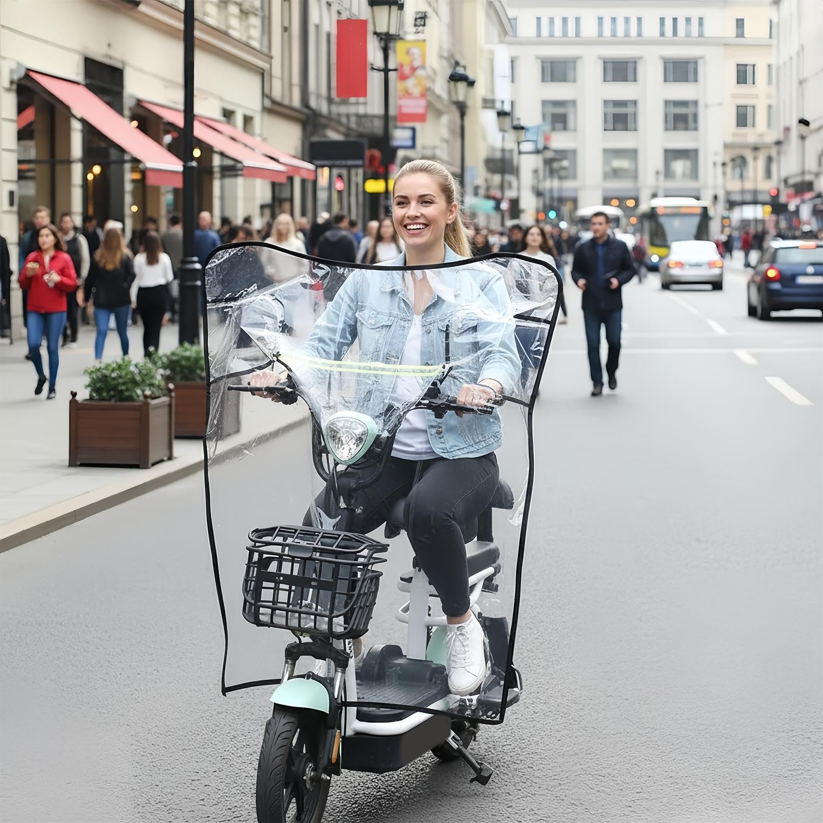 Parabrezza per Moto Accessorio Invernale Antivento | Parabrezza per Scooter Elettrici per Uomo Donna