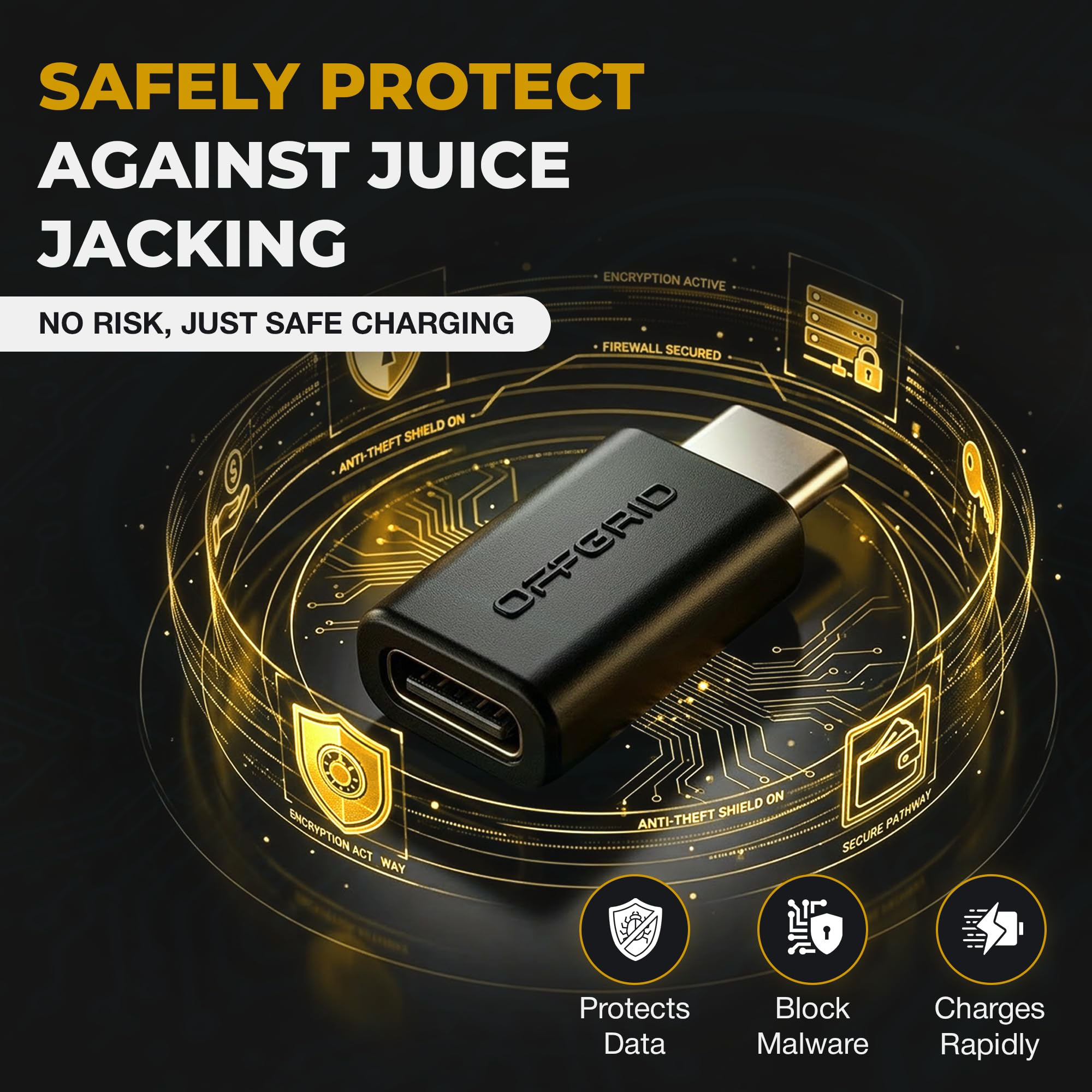 Amazon.com: OFFGRID USB C Data Blocker Made in USA, Charge Only