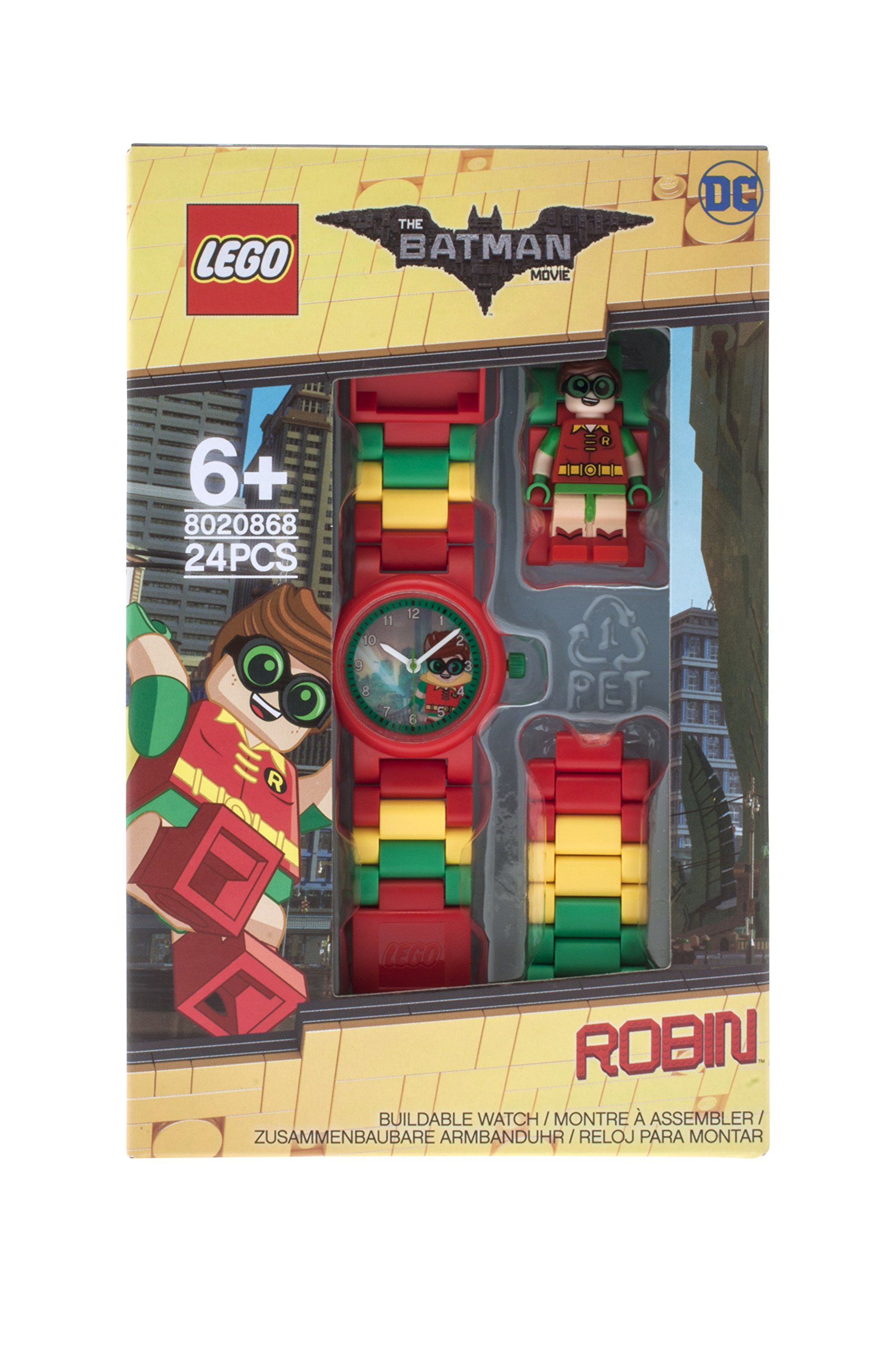 Reloj Infantil LEGO Batman Movie con Figurita Robin en Pulsera