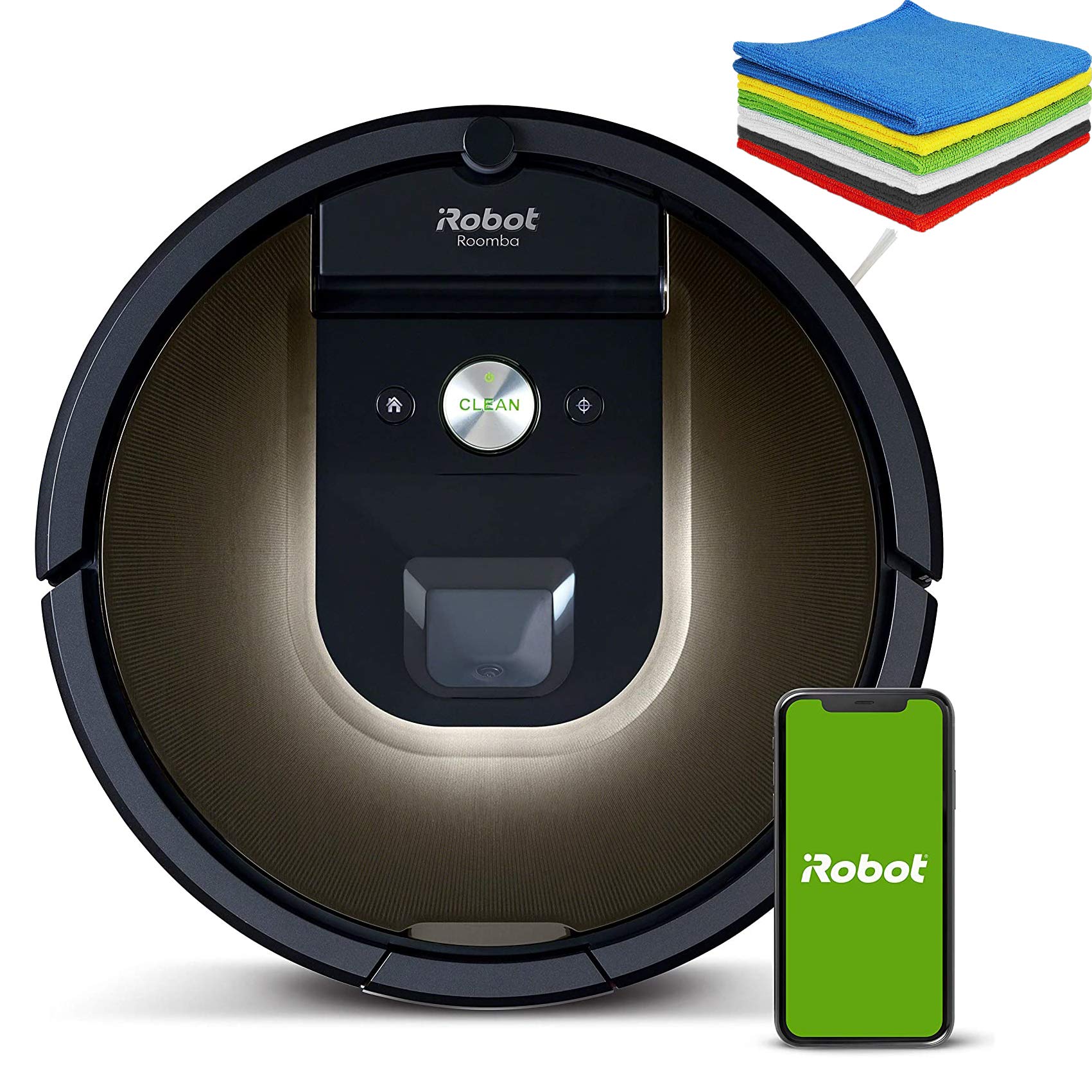 iRobot - Roomba 981 Wi-Fi Connected Mapping Robot Vacuum - Compatible with Alexa, Ideal for Pet Hair, Carpets, Hard Floors...