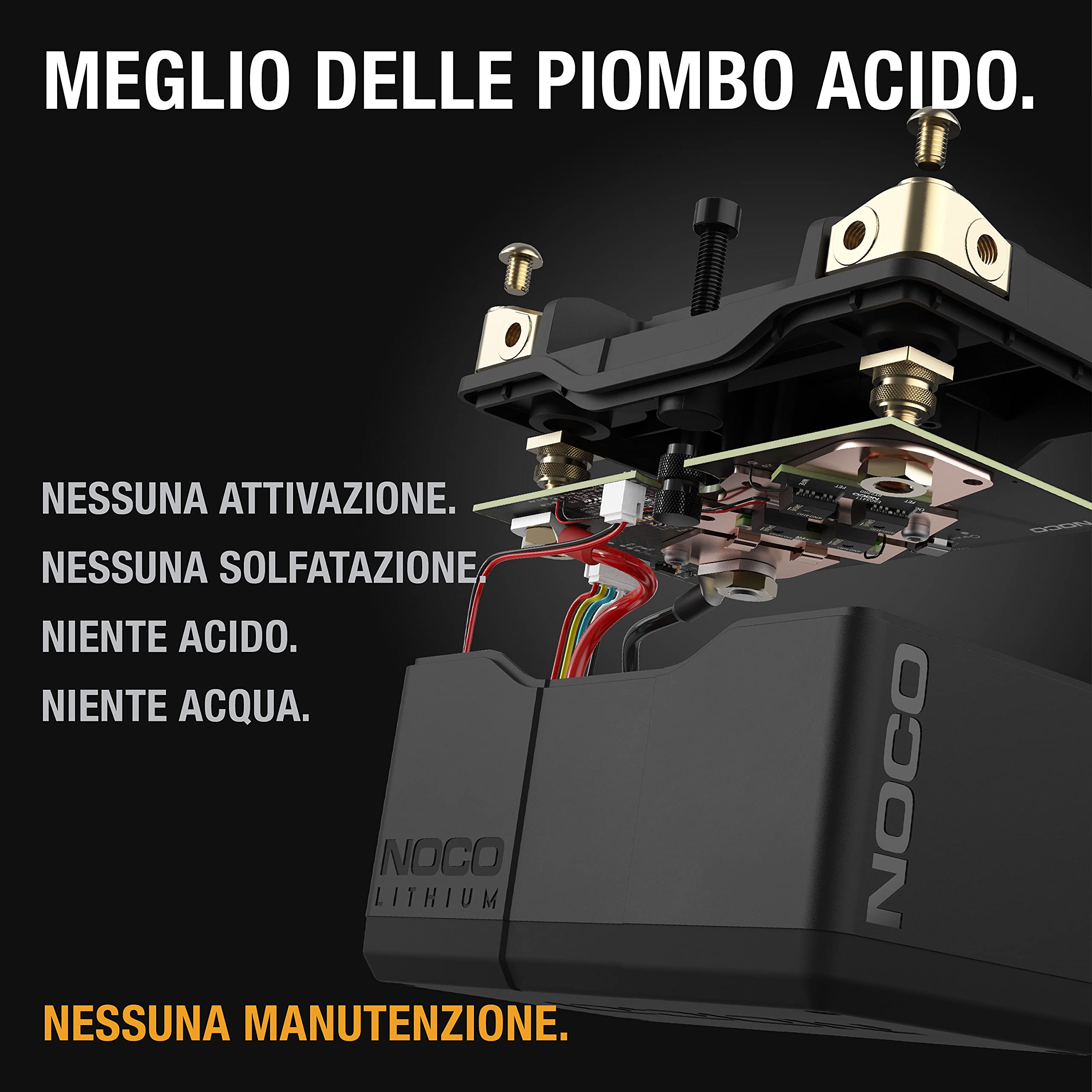 NOCO Lithium NLP9: Batteria Moto 12V Ultra-Leggera – Gruppo 9 – 3Ah – Avviamento 400A – BMS Intelligente – Certificata UL