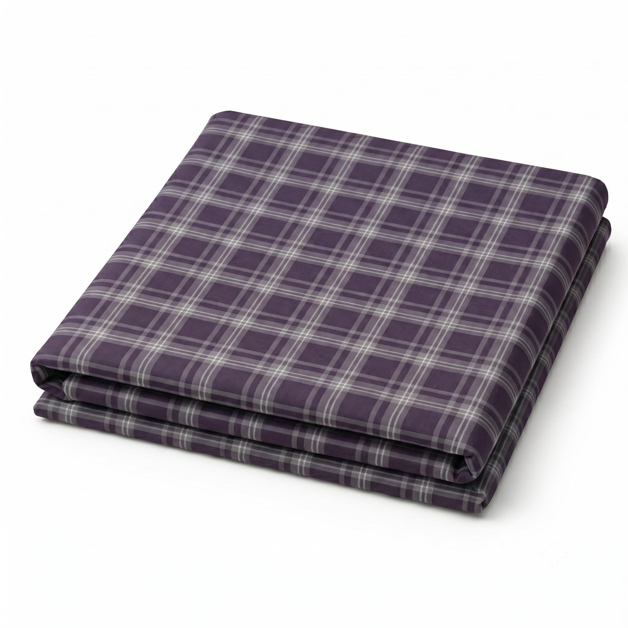 Shirt Fabric For Men - Deep Purple and Grey | Unstitched | 100% Cotton | Elegant Checks | Yarn-Dyed Shirting | 1.60m for Shirt (58" Width)-image-17