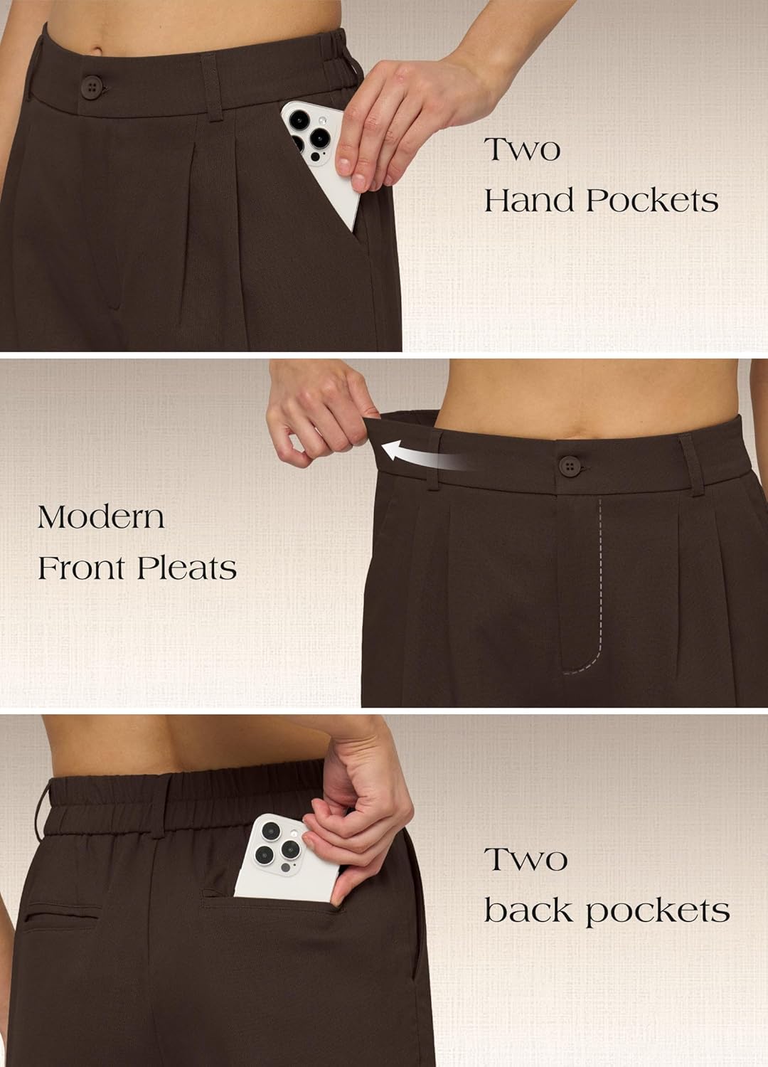 Willit Women's Linen Shorts Wide Leg Dress Casual Summer Pleated Shorts High Waisted with Pockets 7" 10" - Image 6