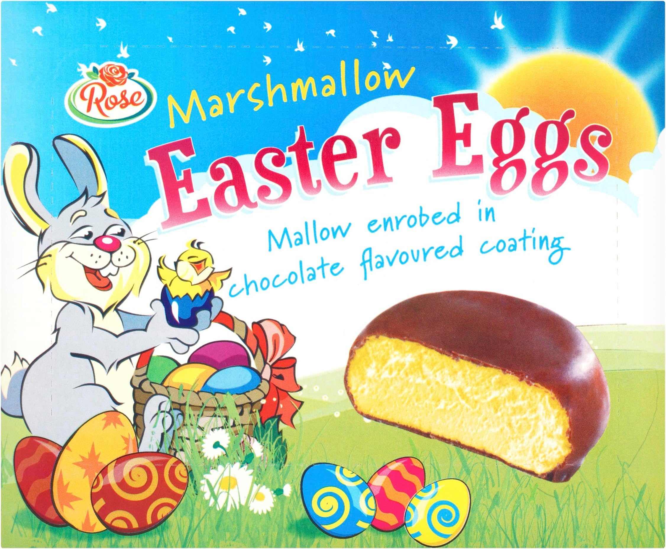 Marshmallow Easter Eggs for Easter Egg hunt(Pack of 3)
