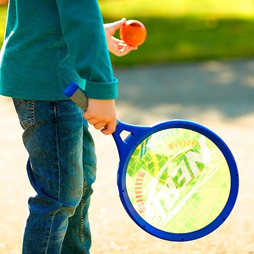 Miniatura 8 de Nerf Juego de tenis de espuma para niños, juego de tenis para 2 jugadores, raquetas jumbo y pelota de tenis de espuma, juego de tenis para