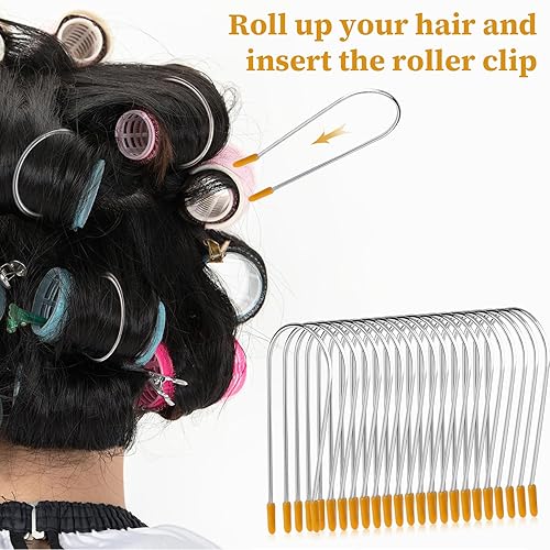 Miniatura 2 de Paquete de pinzas de rodillo para el cabello, reemplazo de clips para rizadores calientes, pinzas de rodillo de viaje para el cabello, clips de