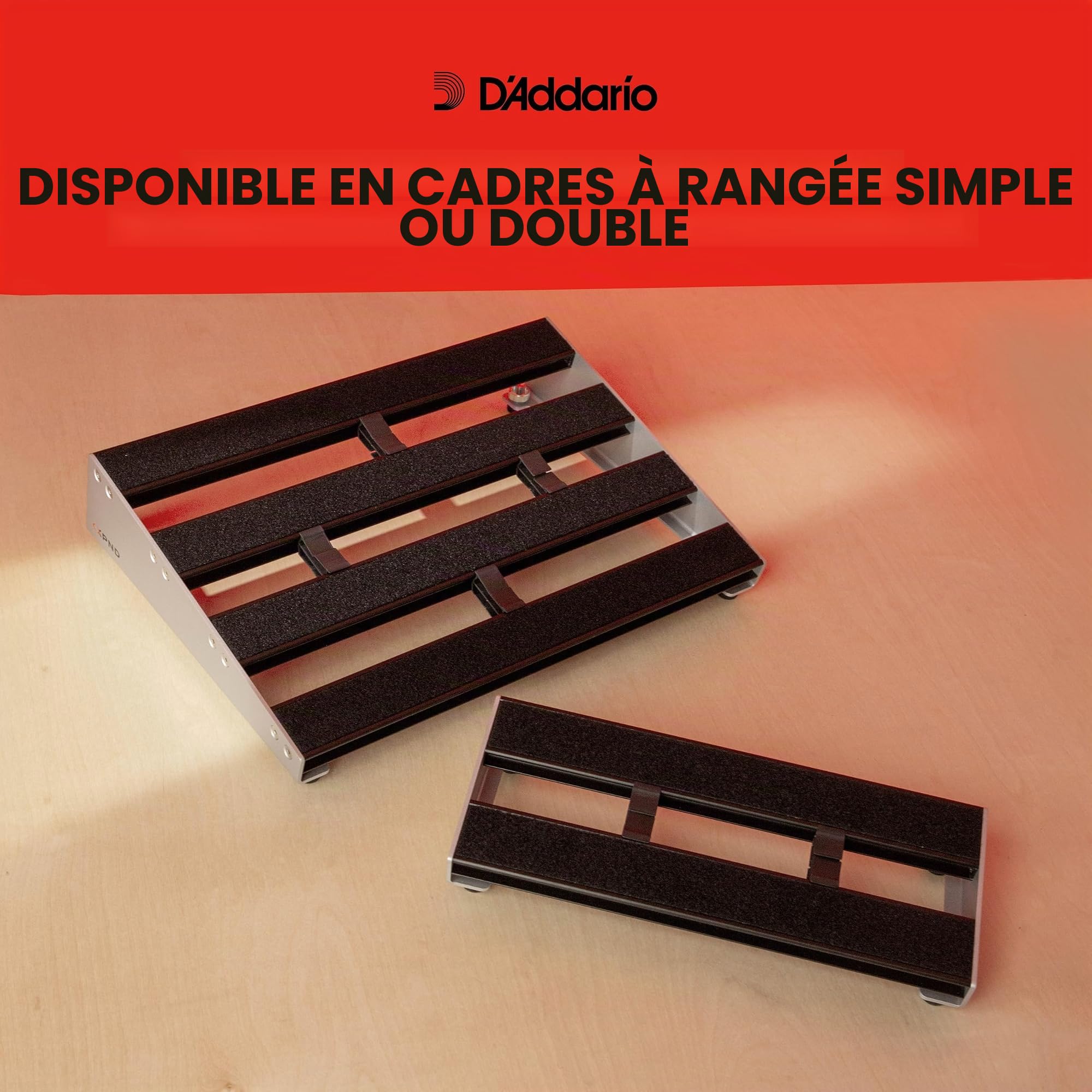 D'Addario XPND Core pédalier – Grand pédalier pour guitare à deux rangées – Solide et léger