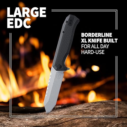 Miniatura 8 de Off-Grid Knives - Viper V2 con hoja Tanto de acero de 60.6 in, escalas Grippy G10, clip de transporte profundo izquierdo o derecho, rodamientos de