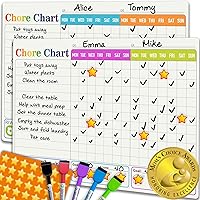 Vista 4 de QUOKKA 145 Tabla de tareas de recompensa para varios niños – Juguete de rutina de comportamiento para niños autistas de 5 a 7 años de edad