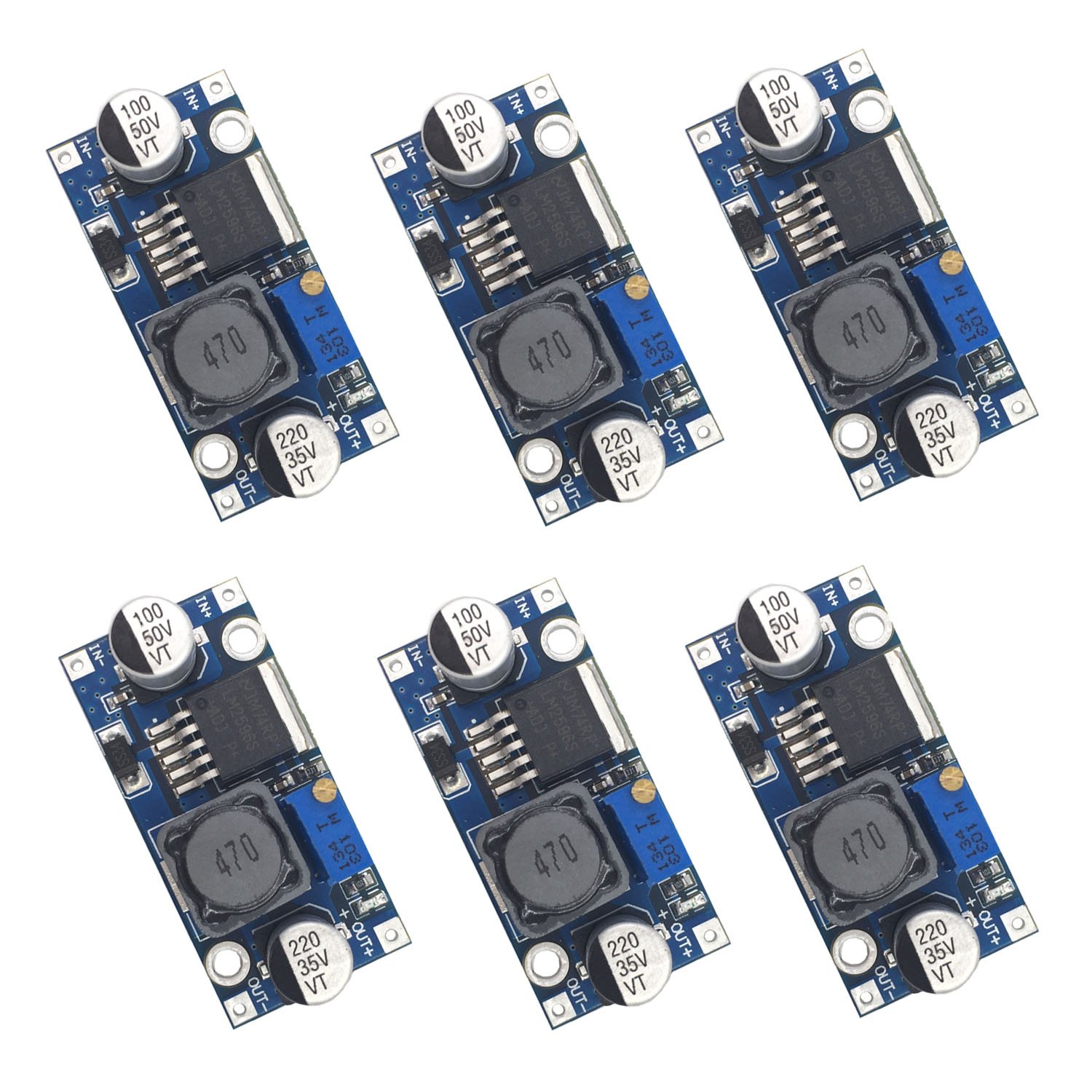 Buy Valefod 6 Pack LM2596 DC to DC High Efficiency Voltage Regulator 3.