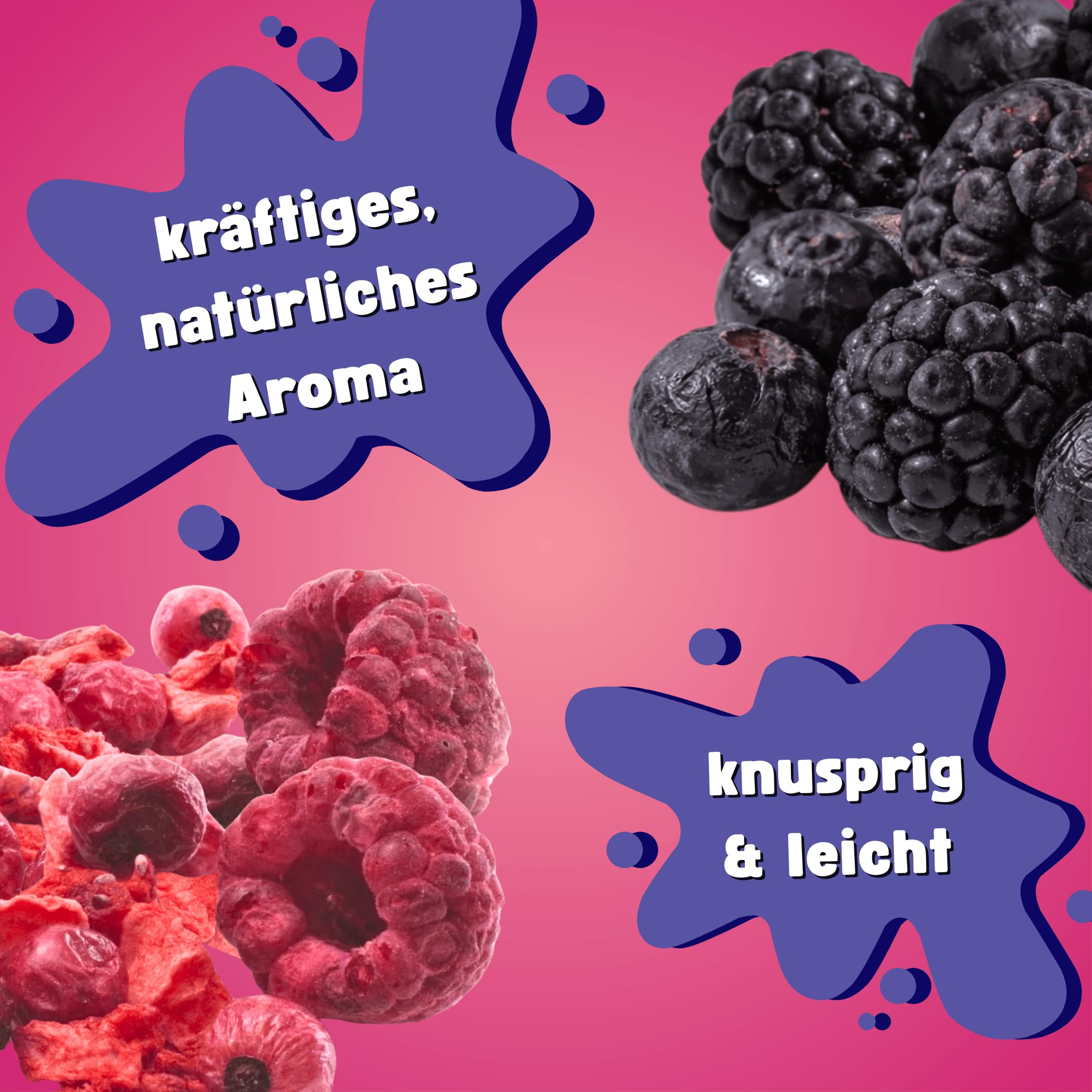 TALI Roter und Schwarzer Beeren Mix gefriergetrocknet Set