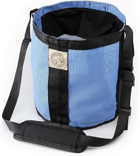 Miniatura 1 de BLOOMOAK - Bolsa de alimentación mejorada para caballos para grano con almohadilla cómoda para el cuello, costura reforzada de malla duradera con