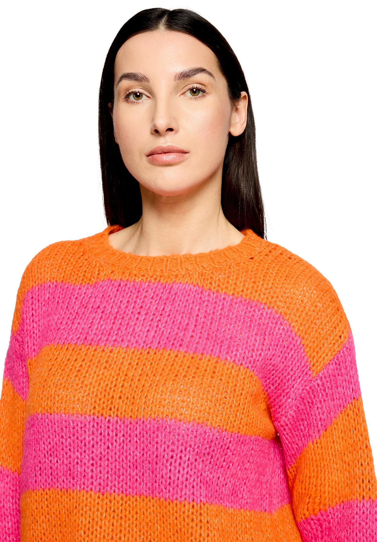 Cartoon Damen Strickpullover mit Rundhalsausschnitt