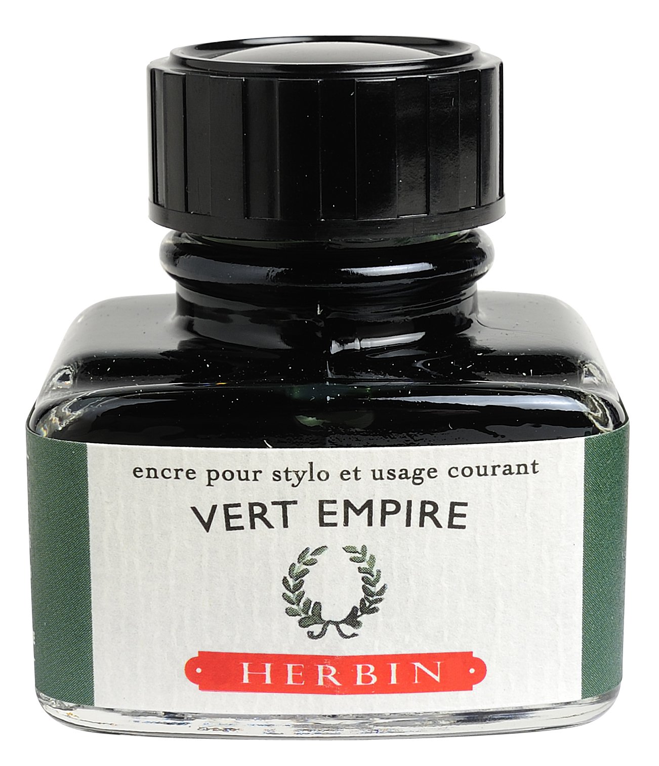 Jacques Herbin 13039T- 30ml Bottle of Ink for Fountain Pens and Rollerball Pens - Vert Empire