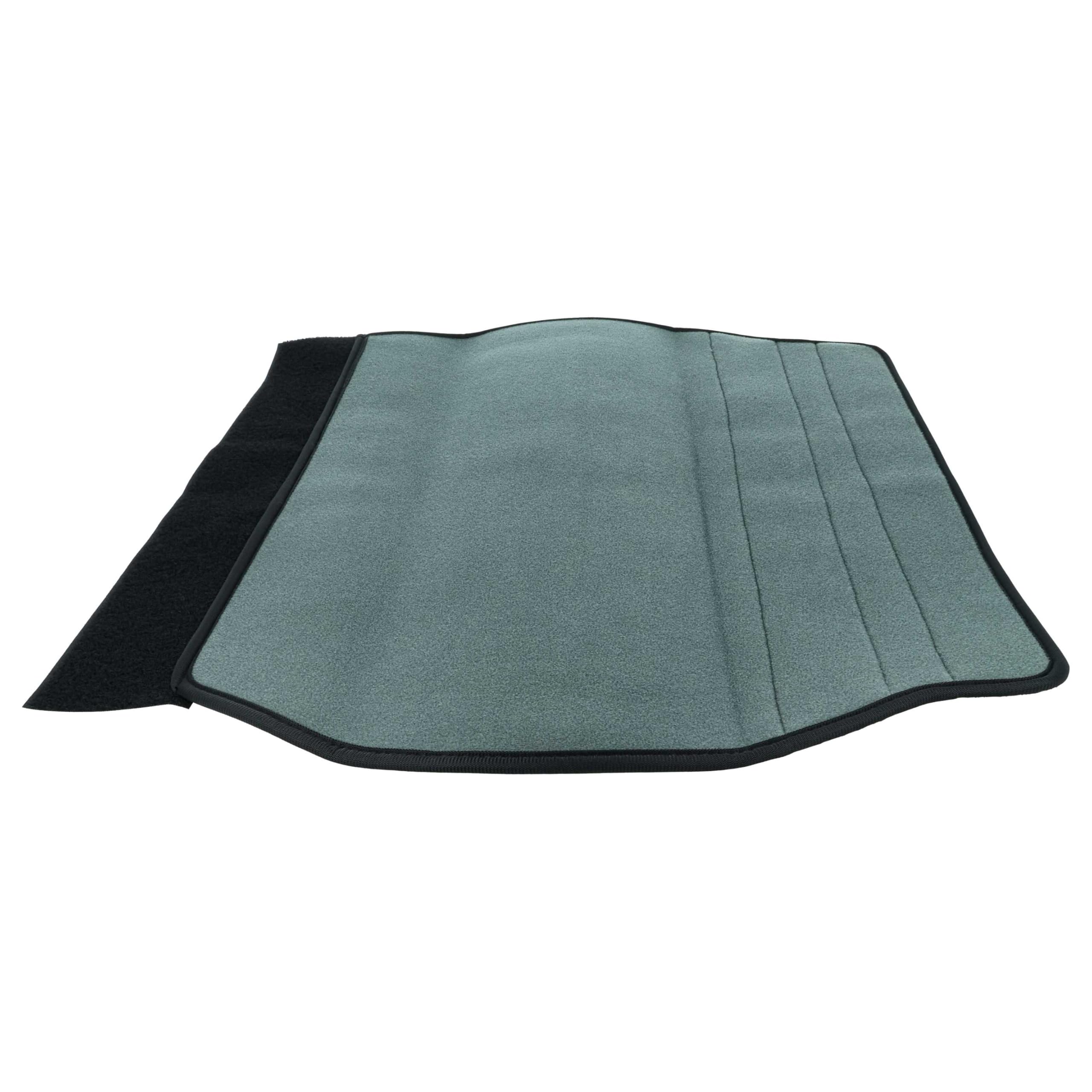 vhbw copertura protettiva universale per per batteria e-bike - per telai da 28 - 42 cm, idrorepellente, neoprene, nero, con chiusura a strappo