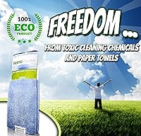 Vista 2 de Las increíbles toallitas ecológicas que limpian y hacen brillar prácticamente cualquier superficie con solo agua. No más toallas de papel ni Azul