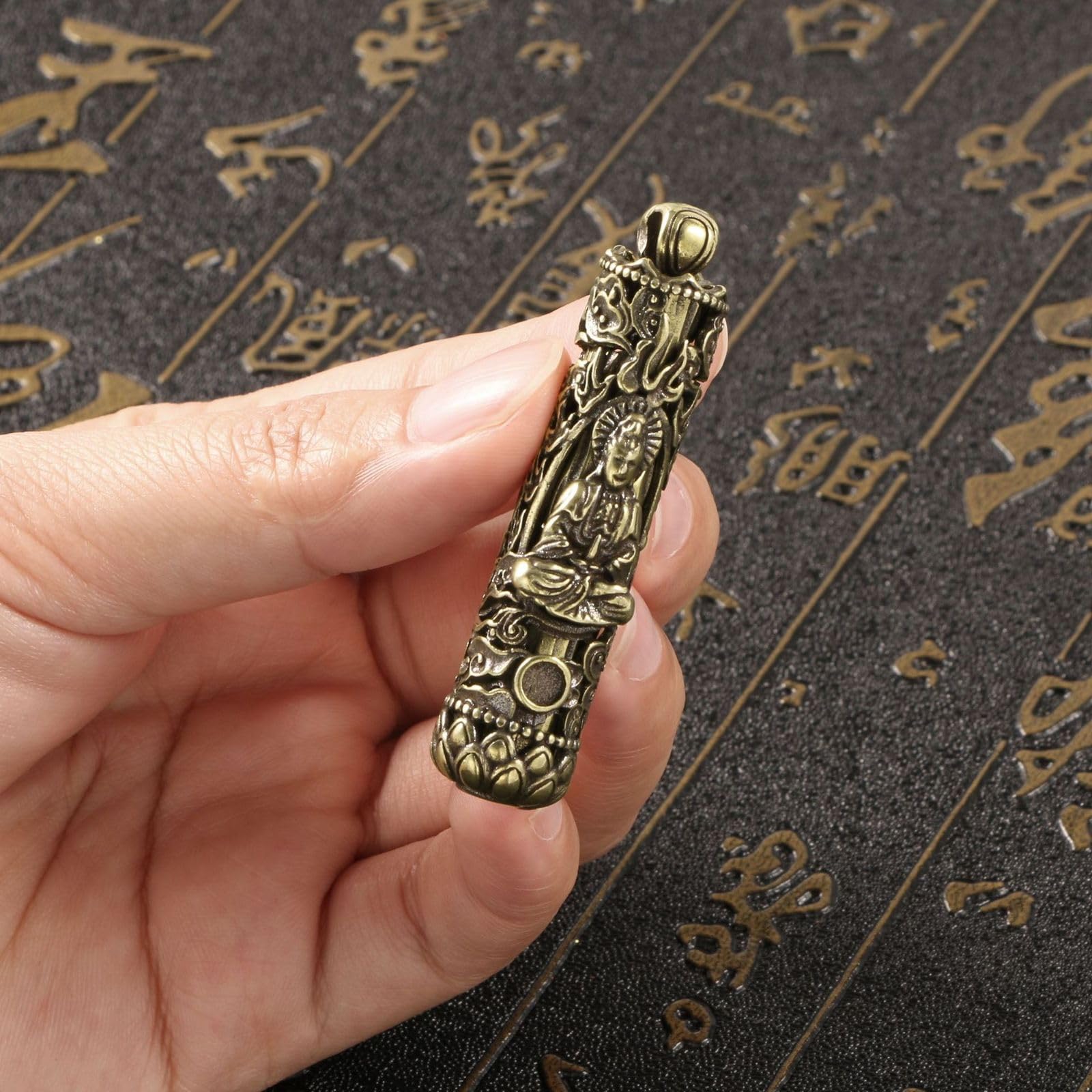 NBKLSWSUI Handmade Bronze Buddha Pendant Sculpture Figurine Sculture For Living Room Home Office