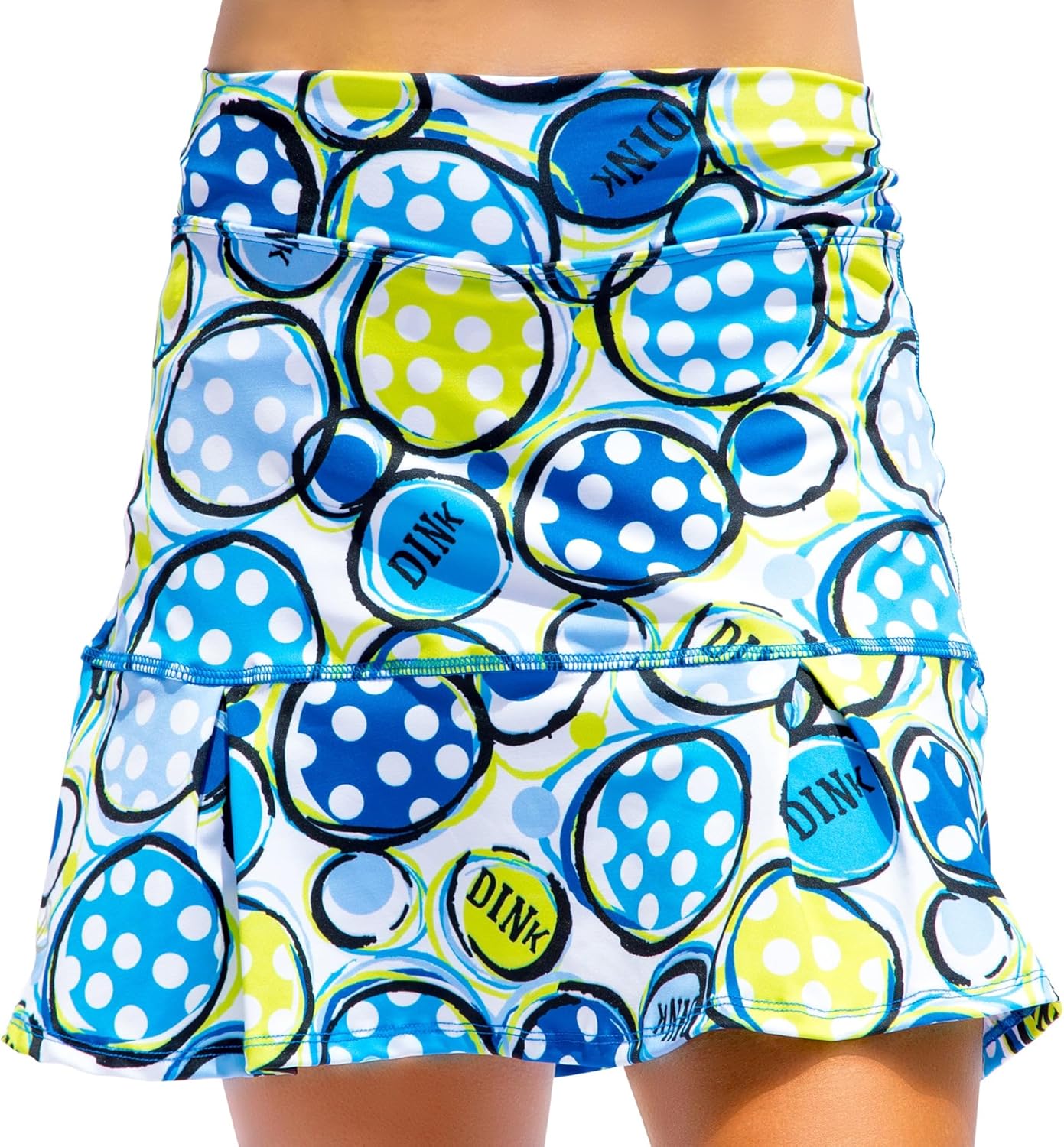 Pickleball Bella Women’s Drop Pleat Pickleball Skort – Lightweight Athletic Skirt with Built-in Shorts & Pockets, Dink 1