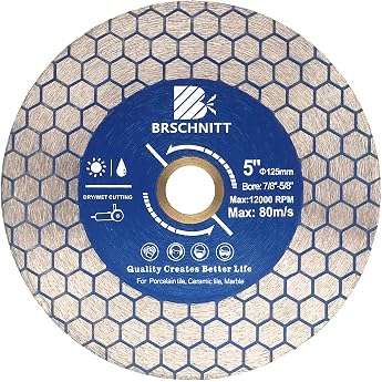 Diamond Cutting Disc 125 mm Double-Sided for Cutting and Grinding Granite Marble Tile Natural Stones