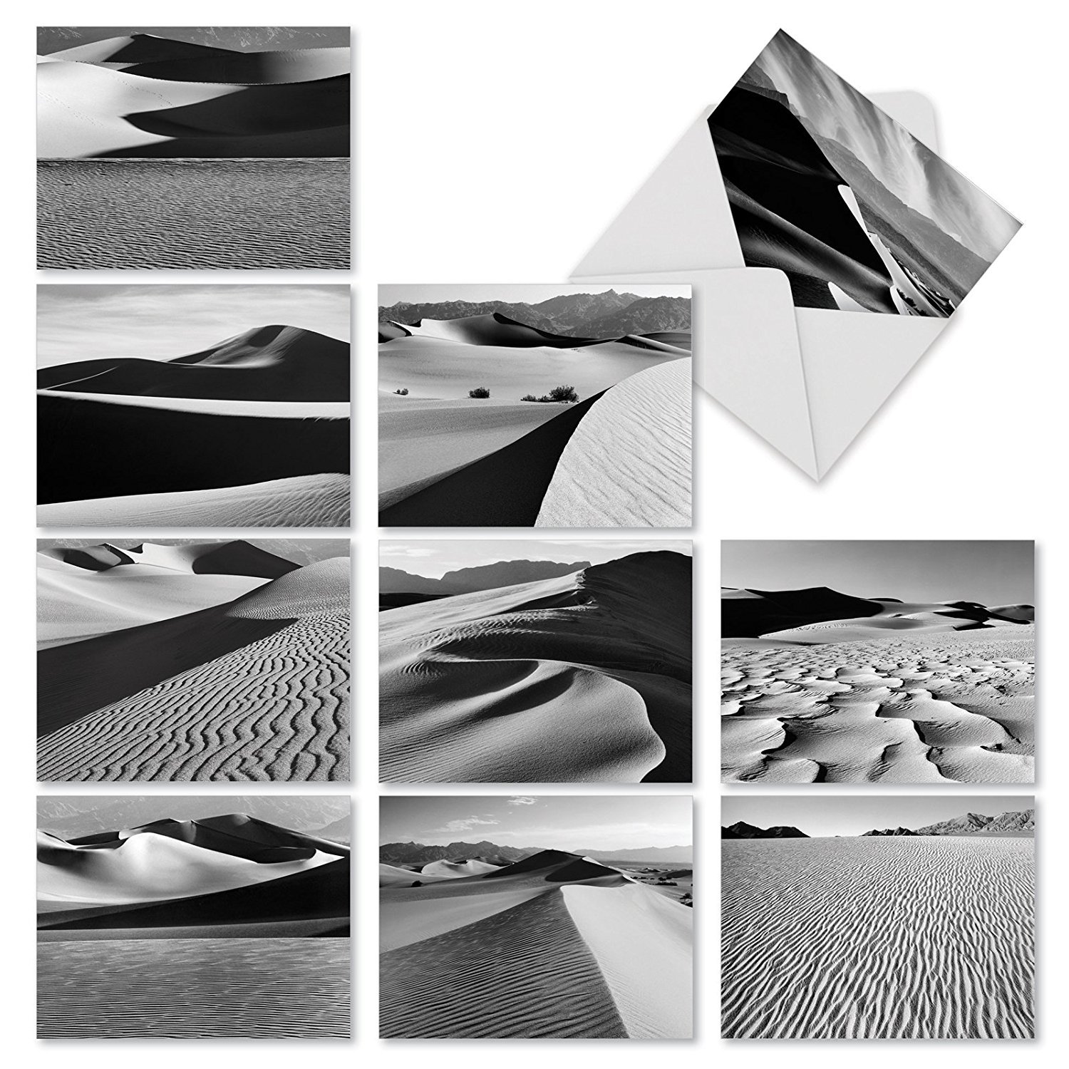 Best Card Co 10 Mini Boxed Notecards Sandy Terrain Photos M3311