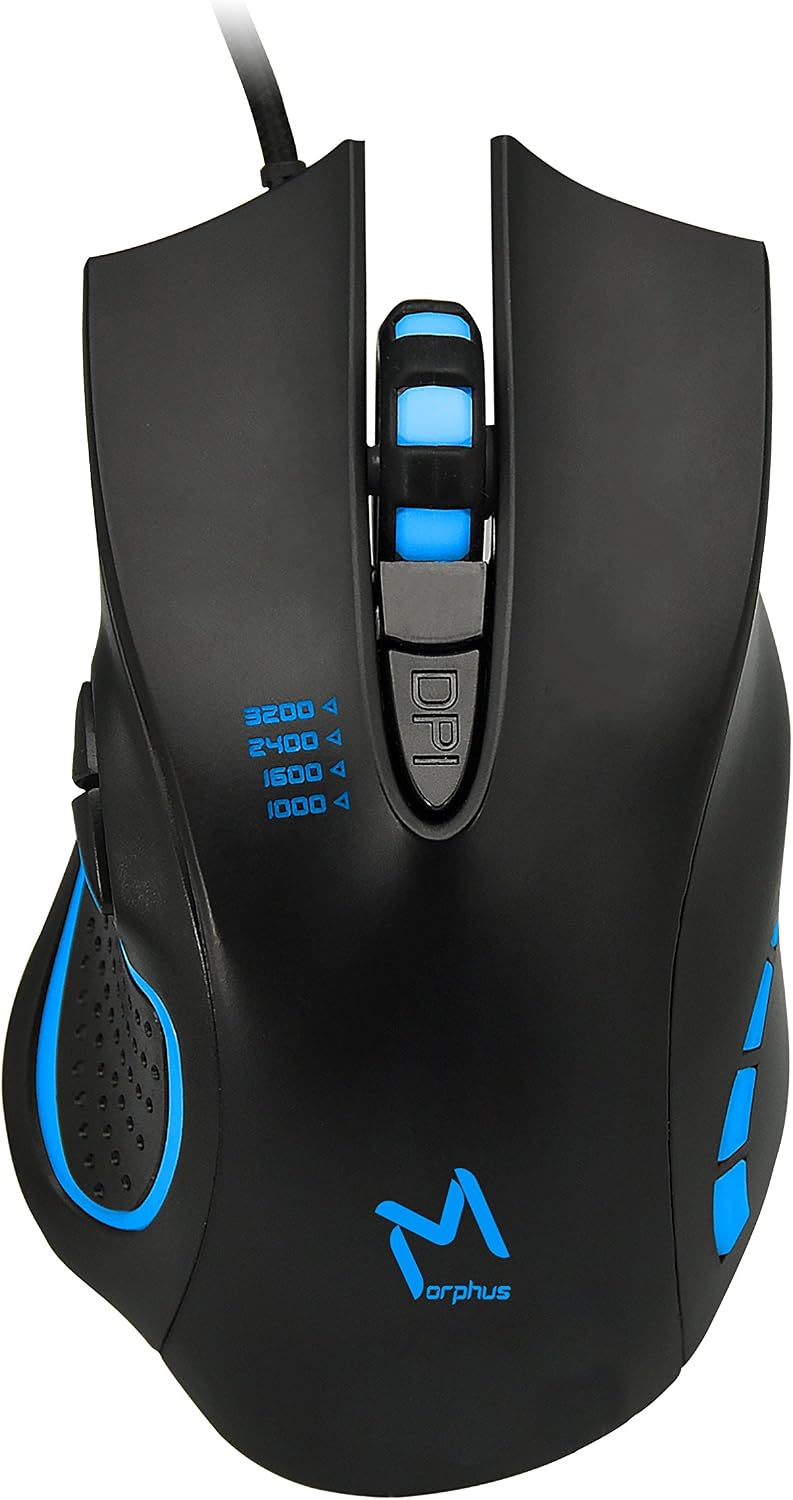 Aikun Gaming Mouse Wired, 4 Adjustable DPI Levels, 7 Circular & Breathing LED Light, MORPHUS (GX53) Wired Mouse Used for Games and Office Laptop, PC, Mac