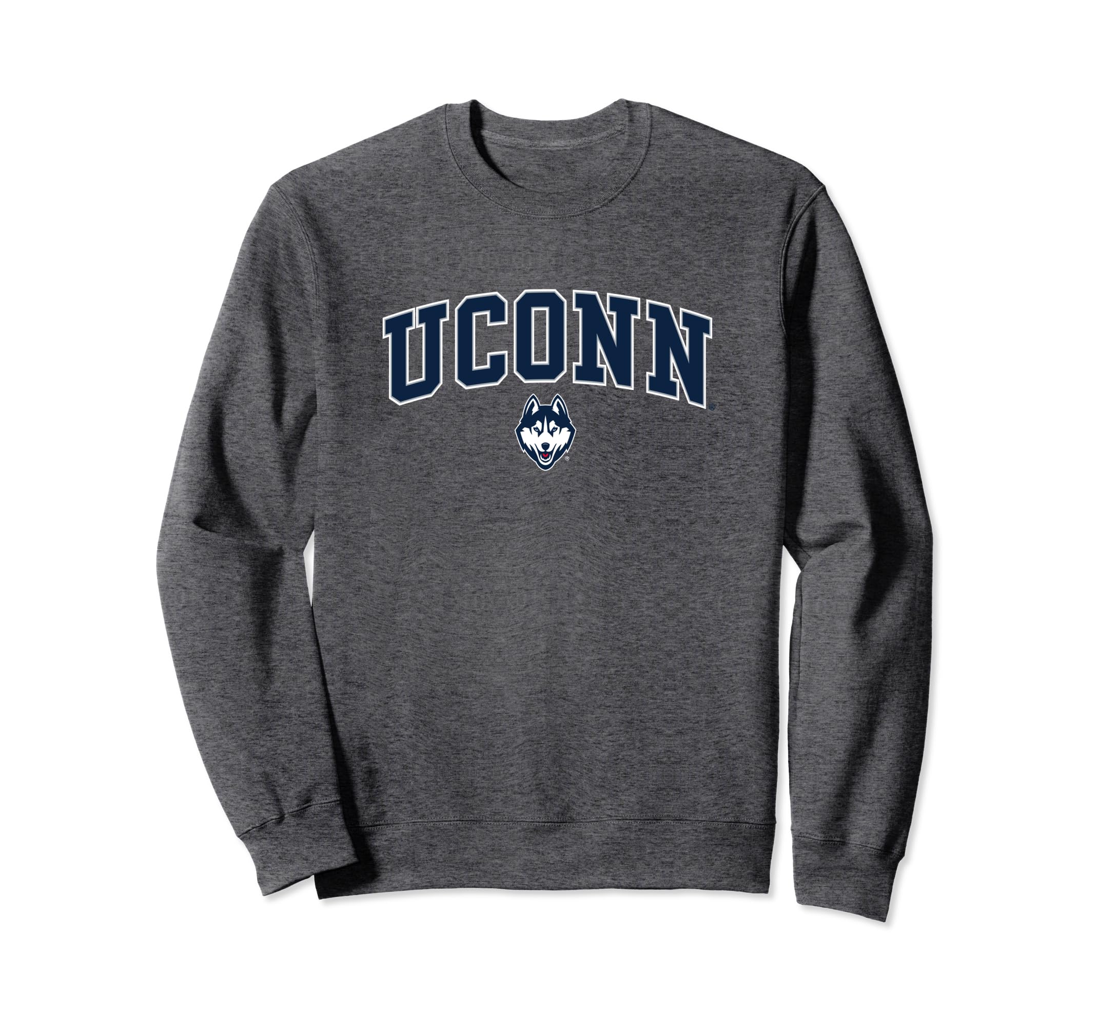 Connecticut Huskies Arch Over Dark Heather Sweatshirt