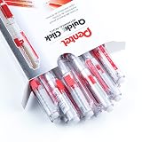 Pentel QUICK CLICK Mechanical Pencil (0.5mm), Red Barrel, Box of 12 Pencils (PD215B) – view 5
