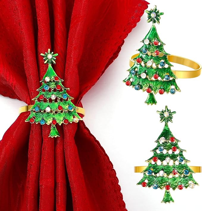 Outus Christmas Napkin Rings Set