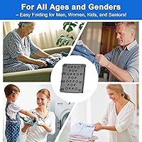 Vista 4 de BoxLegend V3 - Tabla plegable para camisas, carpeta de ropa, carpetas de plástico duradero para lavandería, tablas plegables, color gris