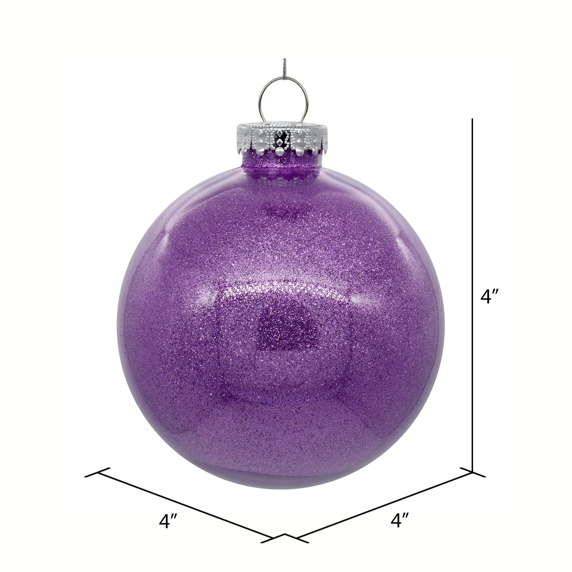 ムラノグラス　クリスマス オーナメント ボール　パープル Amazon.co.jp: Vickerman 4インチ クリアボール クリスマス