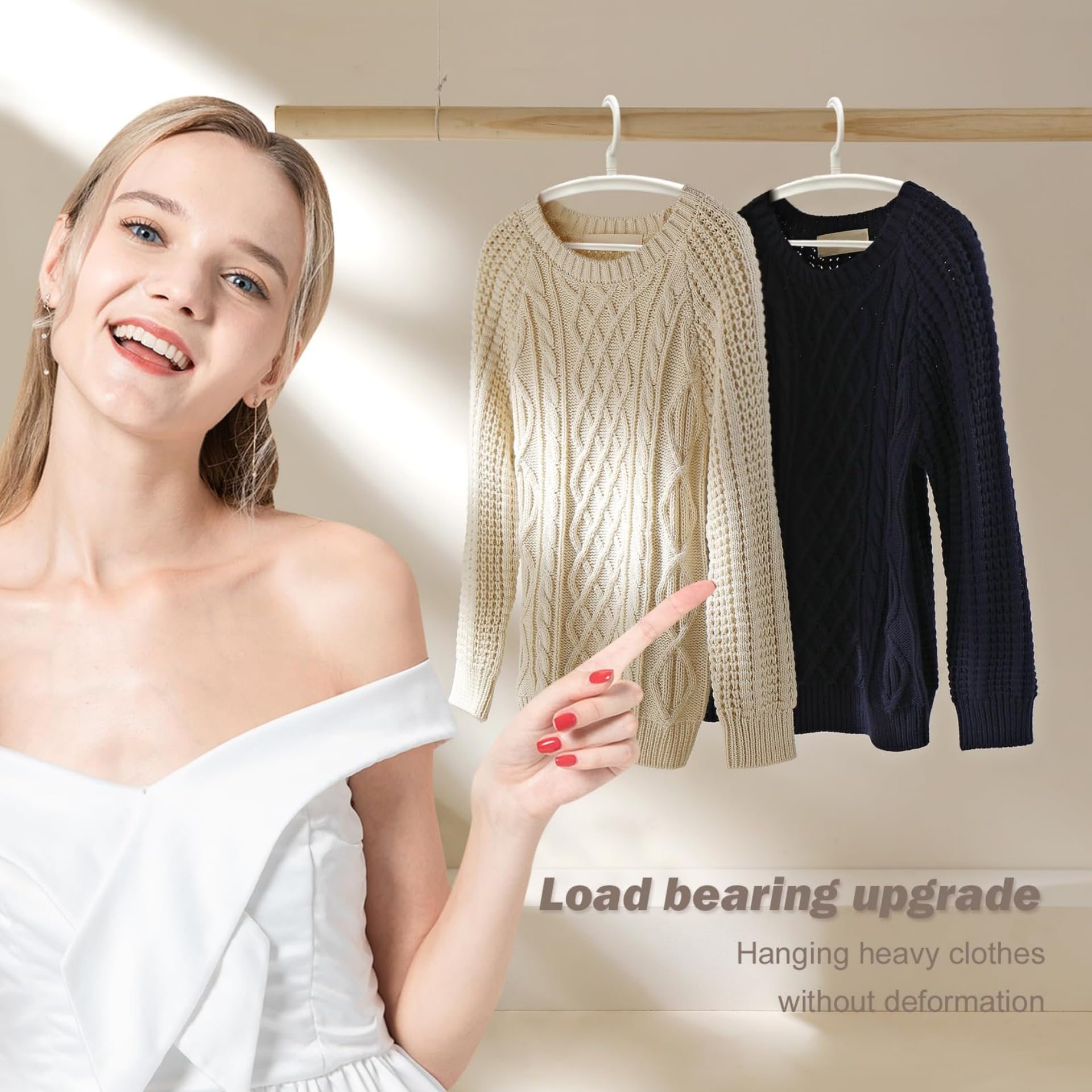 De Kledinghanger Gigant - 40 x Multihanger kunststof rood met draaibare