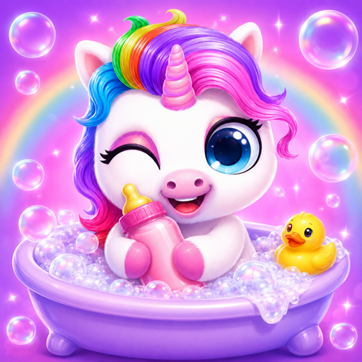 Unicorn Baby Care: Daycare Game icon