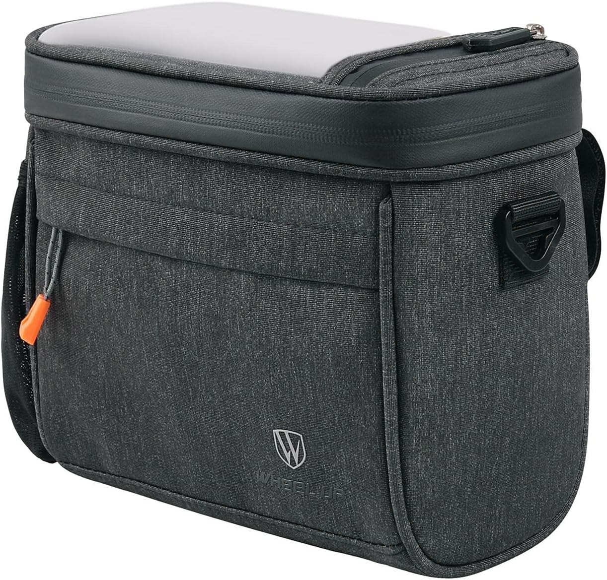 Bike Handlebar Bag for Bicycles with Touchable Phone Holder - Front Frame Pannier Pouch for Mountain and Road Cycling