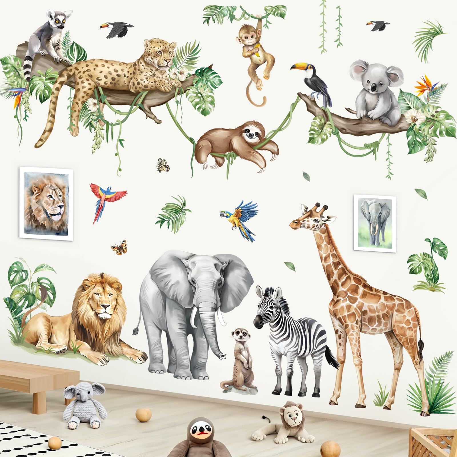 decalmile Stickers Muraux XXL Jungle Animaux : Décoration XXL pour Chambre d'Enfant — Vaut-il l'investissement ?