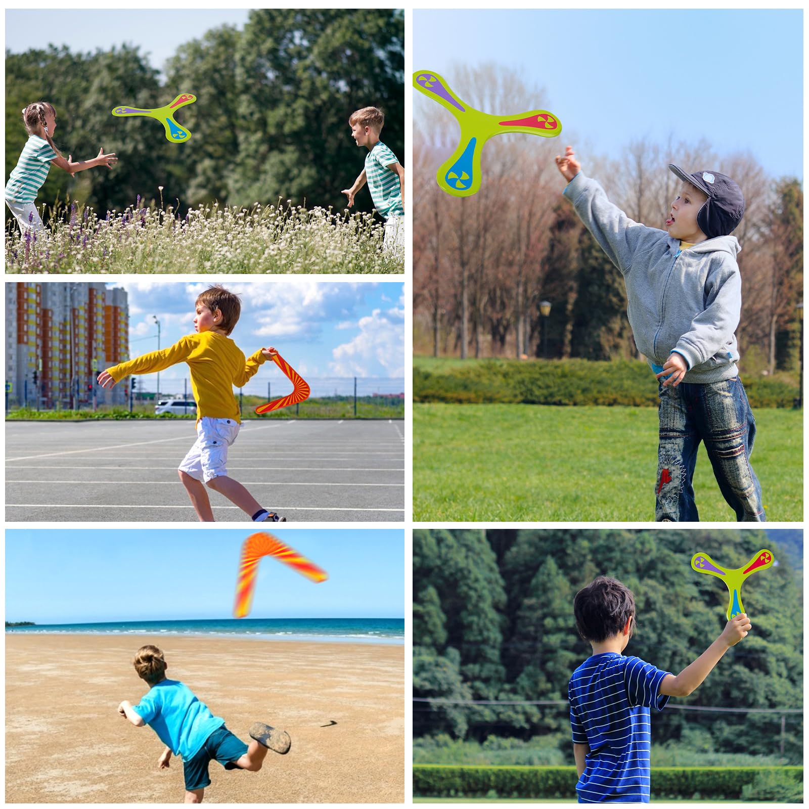 Boomerang Niños Juguete Volador Deportes al Aire Libre
