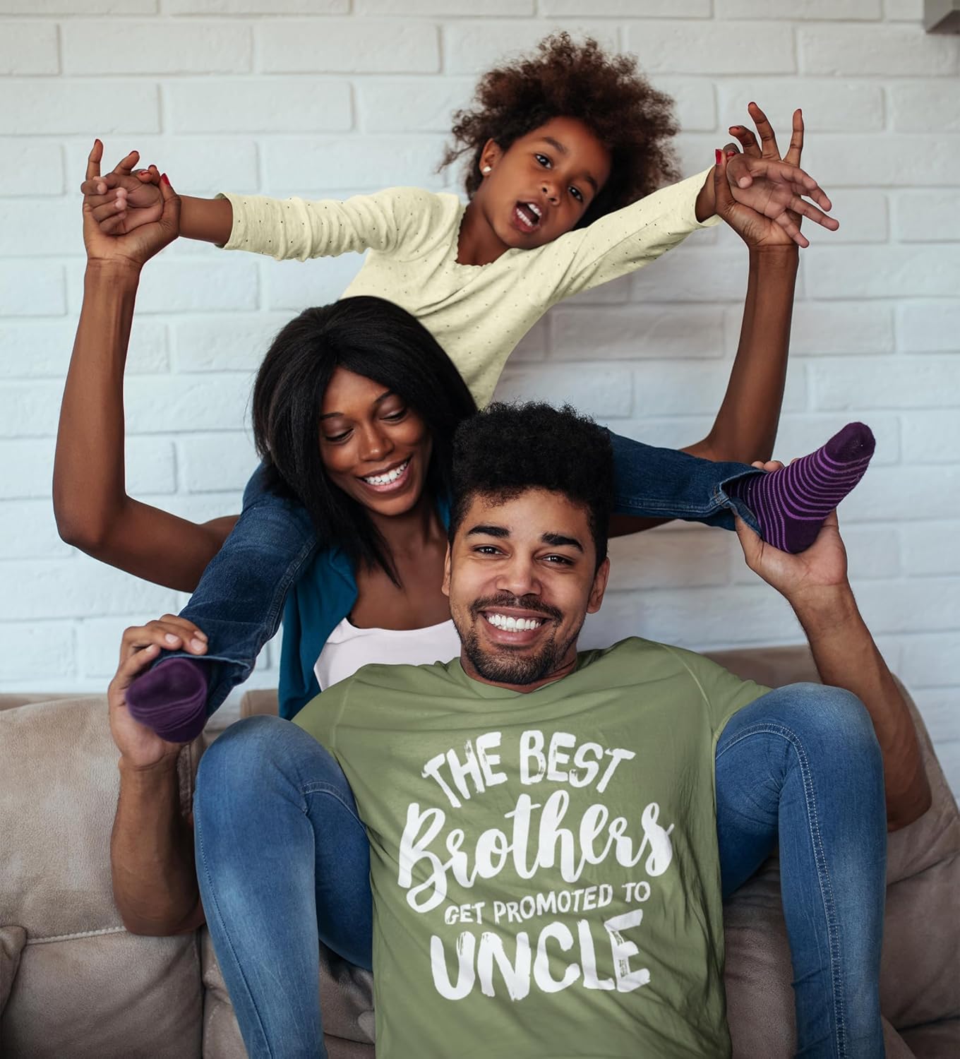 The Best Brothers Get Promoted to Uncle - Best Uncle Shirt Funny Mens Big Brother T Shirt Funcle Gifts for Men - Image 2