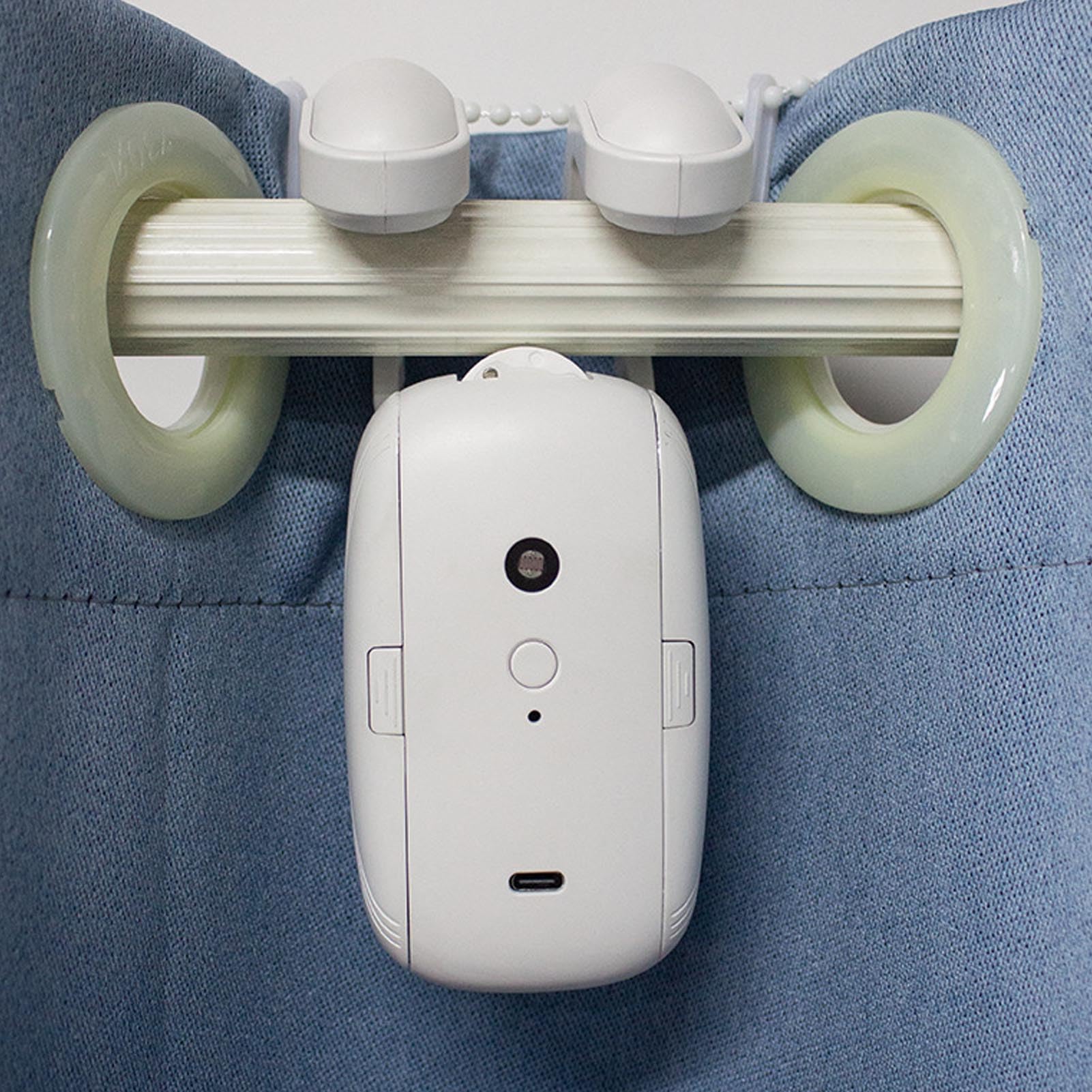 WiFi Smart Vorhangöffner, Leiser Betrieb, APP-Fernbedienung für Römische U-I-Schiene, 10 M/s Geschwindigkeit, Eingebauter