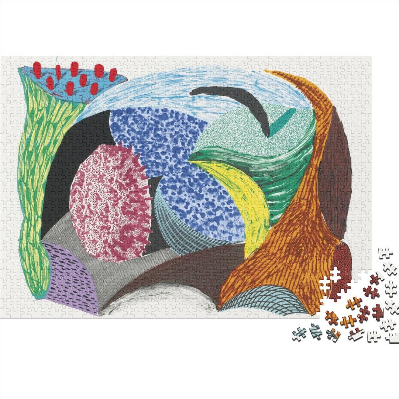 David Hockney Puzzle Toy Museum Jigsaw Puzzles 1000 Pieces Poster Oil Painting Wooden Puzzles Decompression And Entertainment 1000 Pcs, World Famous Paintings Puzzle