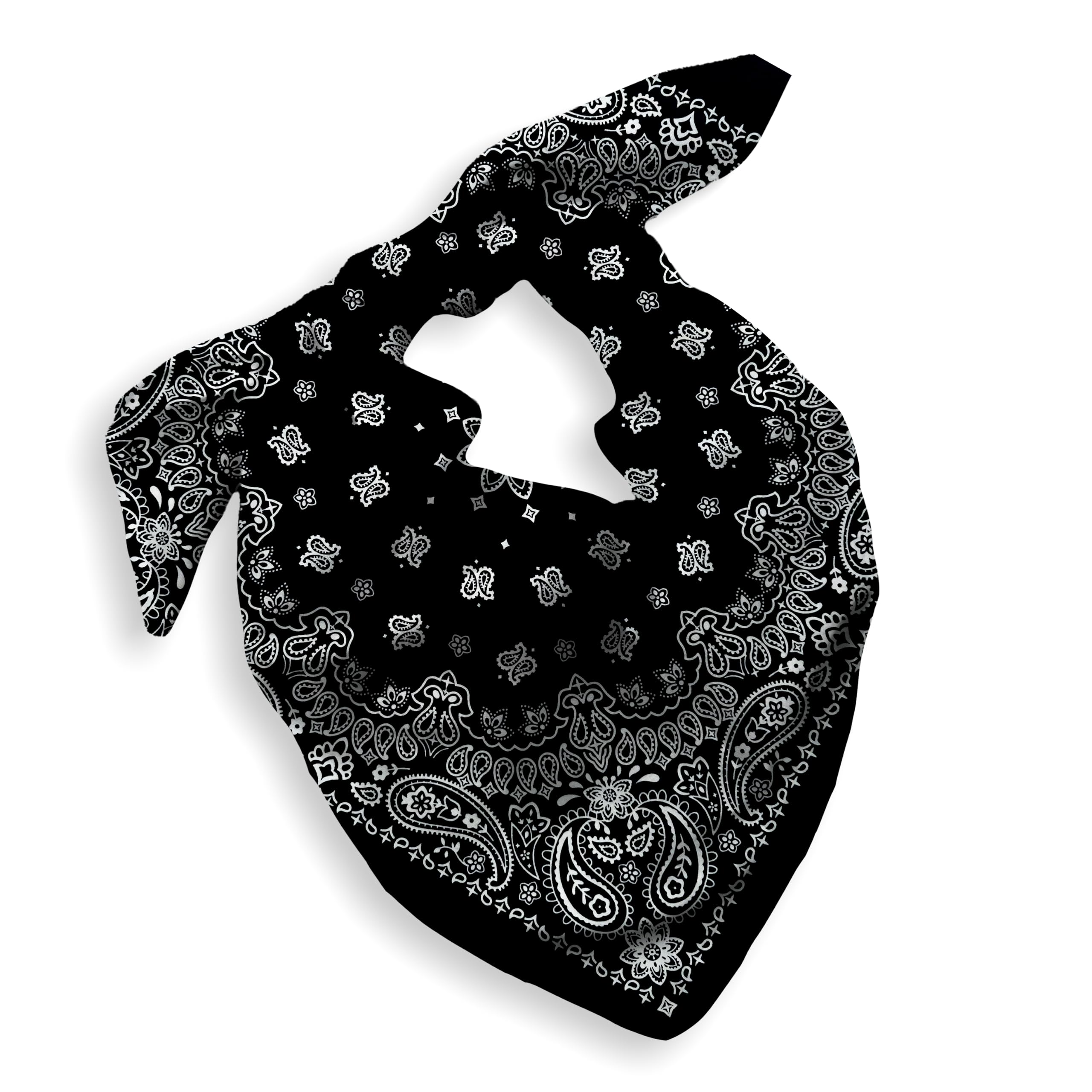 Gift Packaging Bandana for Men Women - 100% Cotton, Paisley, 22x22 In, 1 Pack - Large Bandanna Handkerchief Cowboy Hanky