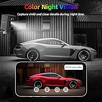Vista 3 de Septekon 2K Security Cameras Wireless Outdoor 4 Pack, Solar Battery Powered Camera with Two Spotlights, PIR Motion Detection Siren, Color Night