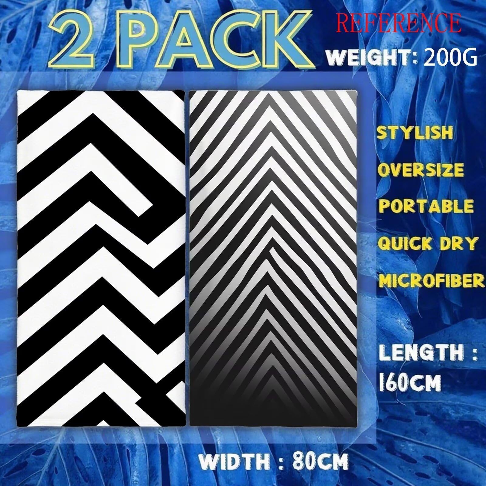 Ręcznik plażowy czarny ręczniki plażowe dla dorosłych 220 x 100 w paski ręcznik z mikrofibry ręcznik kąpielowy bez piasku, chłonny szybkoschnący lekkie akcesoria plażowe do pływania, wakacji, jogi