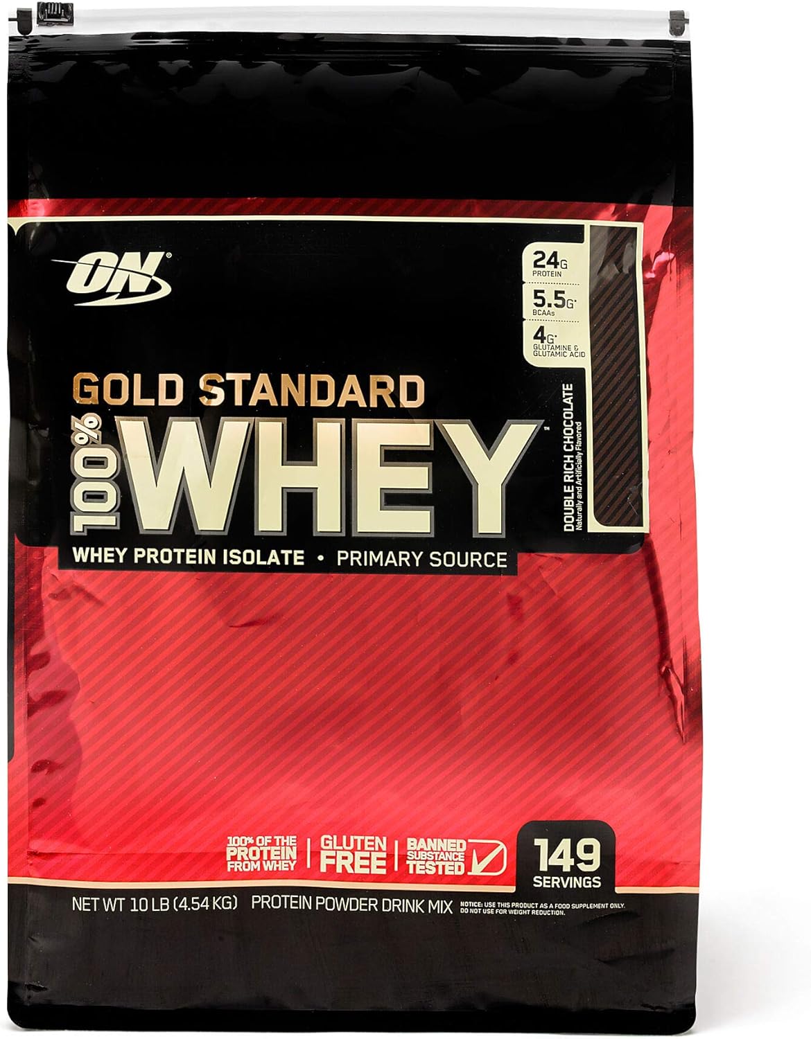 100% Whey Gold Standard - Chocolate 10 Pounds - Image 1 of 3
