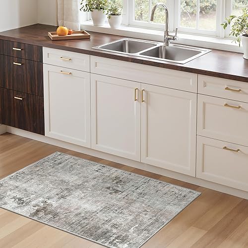 Miniatura 188 de Alfombras de Área de 9x12 para Sala de Estar, Alfombras Vintage Antideslizantes Lavables a Máquina, Alfombra Grande Ligera de Pelo Bajo para