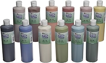 Mayco Stroke & Coat Ceramic Glaze Pint Kit 1, 12 Colors, 16 Fl Oz Bottles | Versatile Glossy Pottery Glaze for Wet Clay, Earthenware or Stoneware Bisque, Wide Firing Range, Intermixable