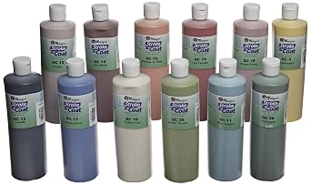 Mayco Stroke and Coat Wonderglaze for Bisque Set A - 1 Pint - Set of 12 - Assorted Colors